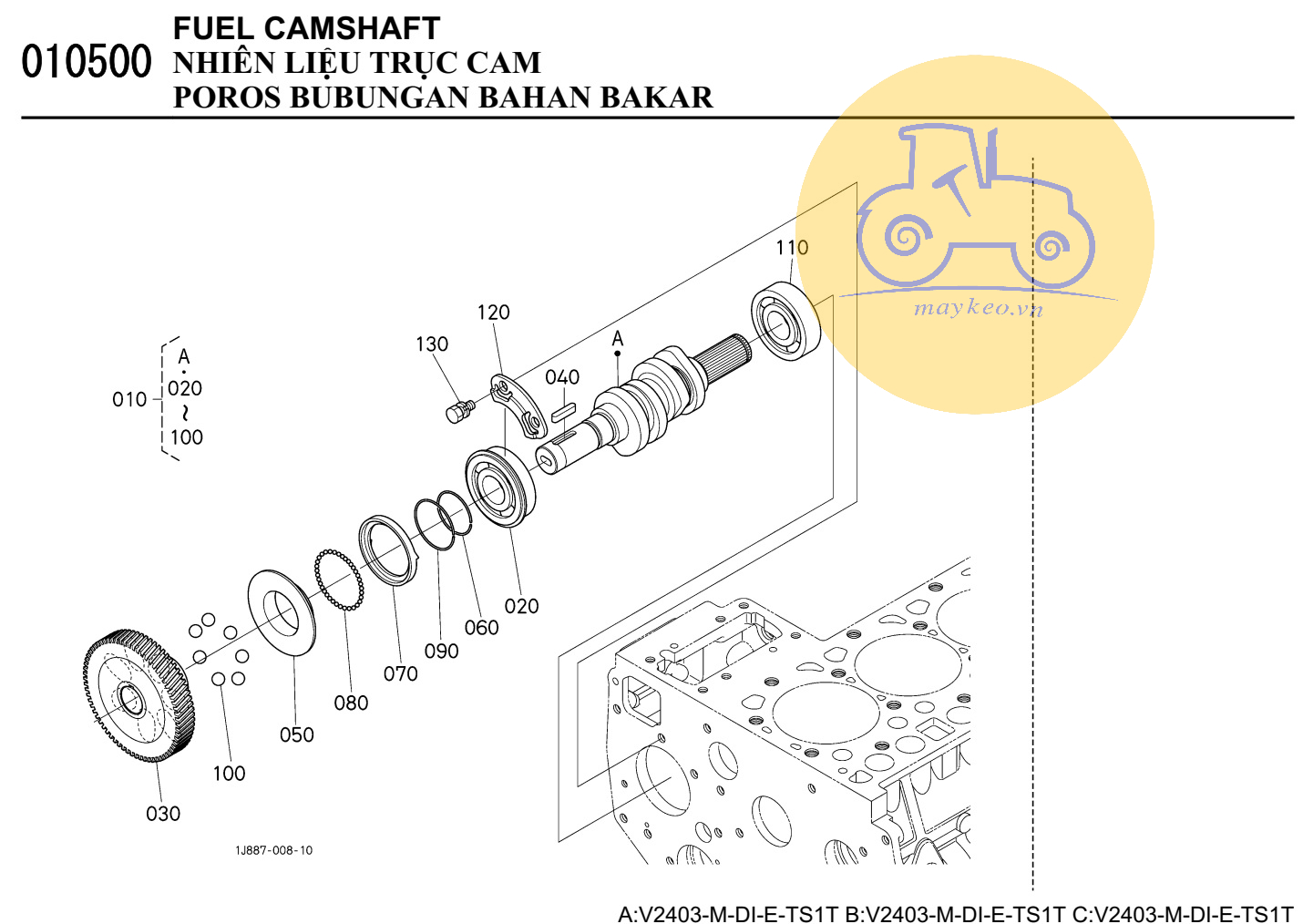 Trục cam nhiên liệu